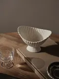 Салатник Ferm Living Fountain, каменная керамика, 19 см, белый — фото 2