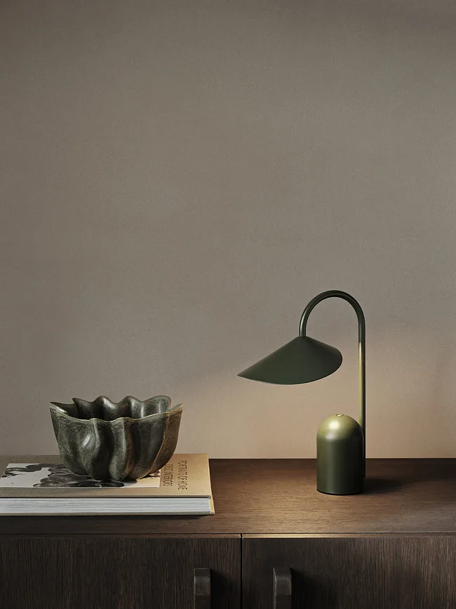 Салатник Ferm Living Nium, каменная керамика, 22 см, зелёный
