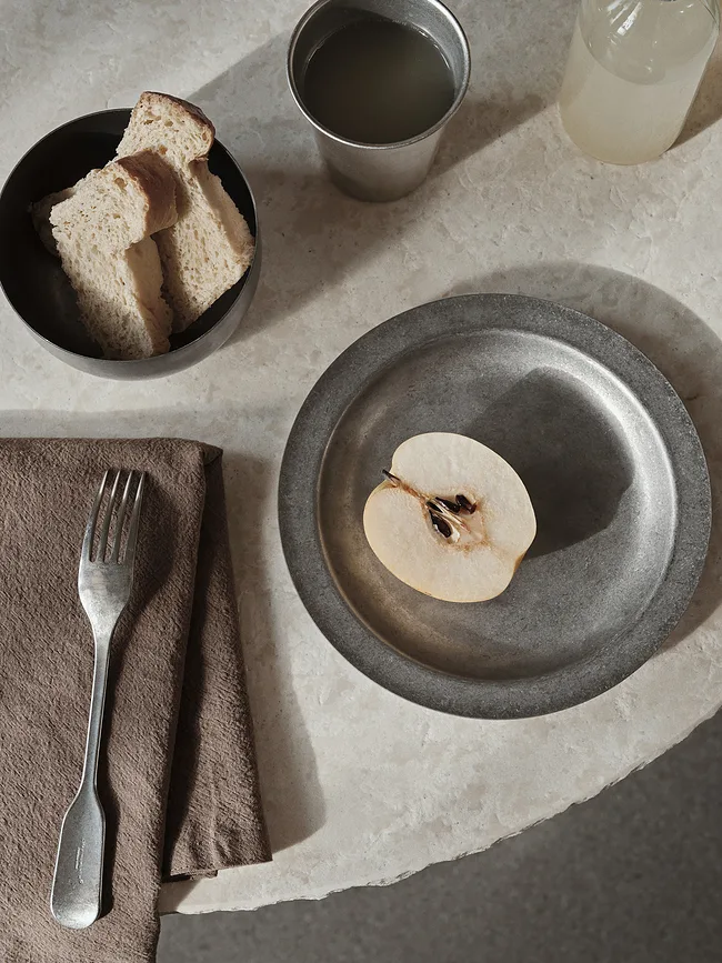 Салатник Ferm Living Tumbled, нержавеющая сталь, 12,5 см, серебристый