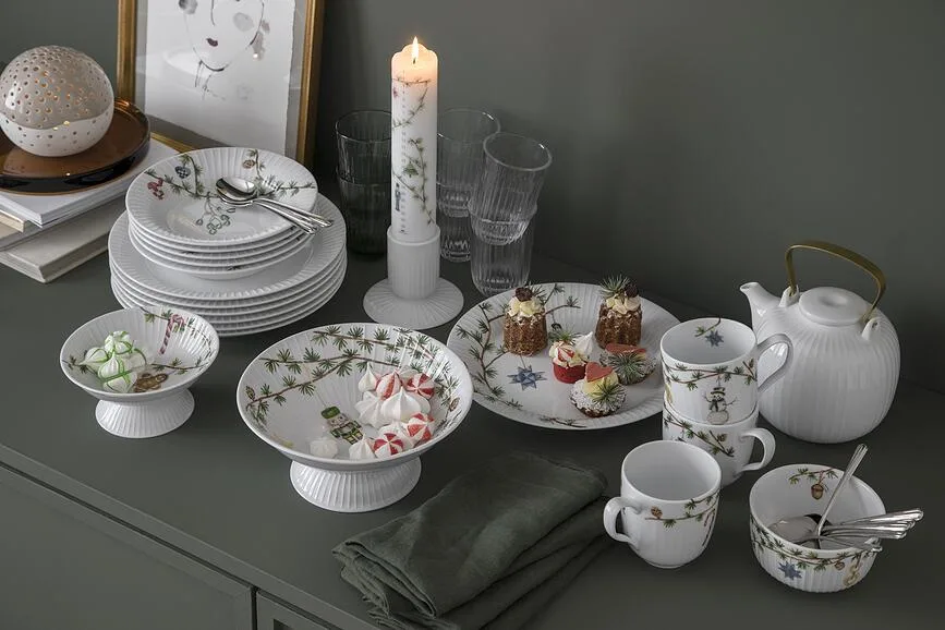 Салатник K hler Hammersh i Christmas, фарфор, 12 см