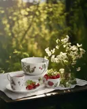 Салатник K hler Hammersh i Summer Berries, фарфор, 21 см, белый — фото 7