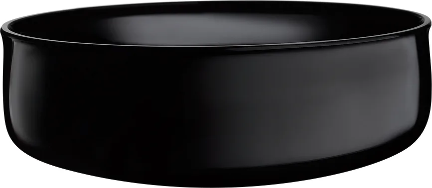 Салатник Nude Midnight, хрусталь, 21,9 см, чёрный