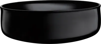 Салатник Nude Midnight, хрусталь, 21,9 см, чёрный
