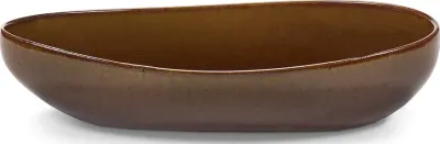 Салатник Serax Out of Lines, каменная керамика, овальный, 17 36 см, коричневый