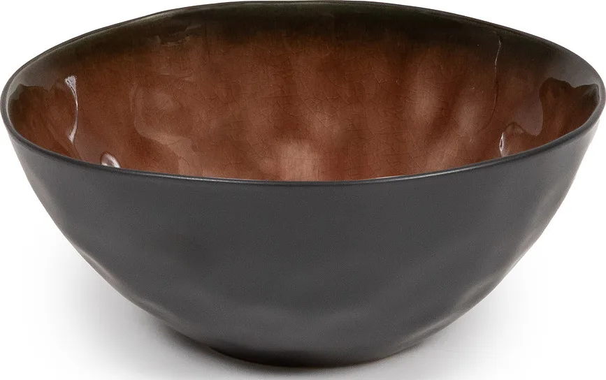Салатник Serax Pure, каменная керамика, 16 см, коричневый
