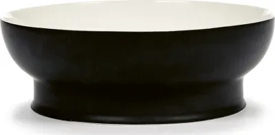 Салатник Serax Ra, фарфор, 28 см, чёрный