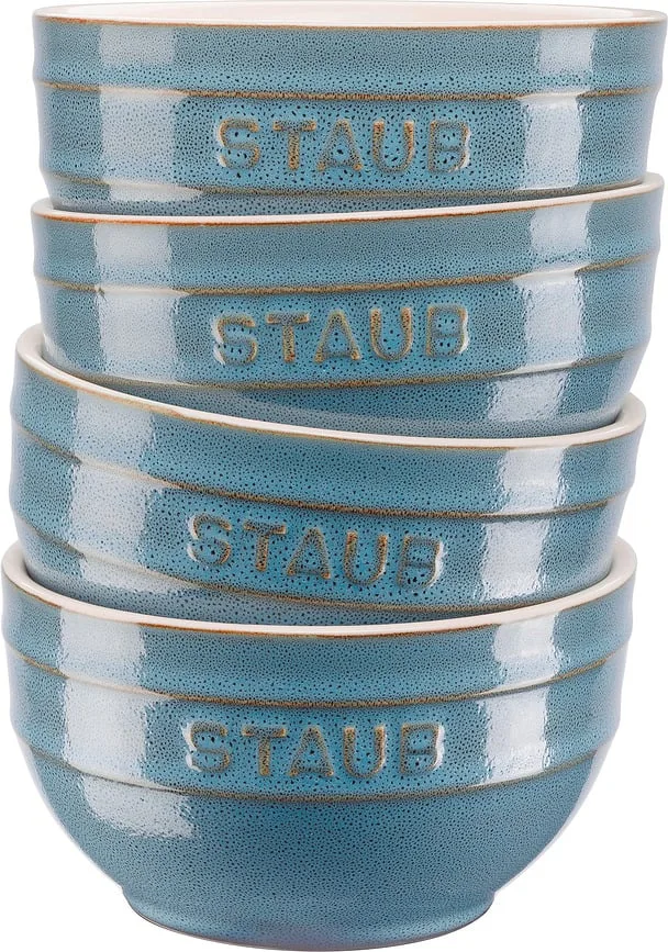 Набор салатников staub, 4 предмета, керамика, синий · арт. fabr 40508-151-0