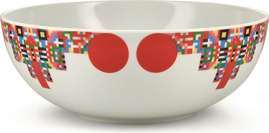 Салатник Alessi Holyhedrics, фарфор, 24 см