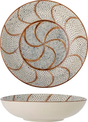 Салатник bloomingville heikki, каменная керамика, коричневый · арт. fabr 82056495