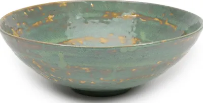 Салатник Serax Pure, каменная керамика, 32 см, зелёный