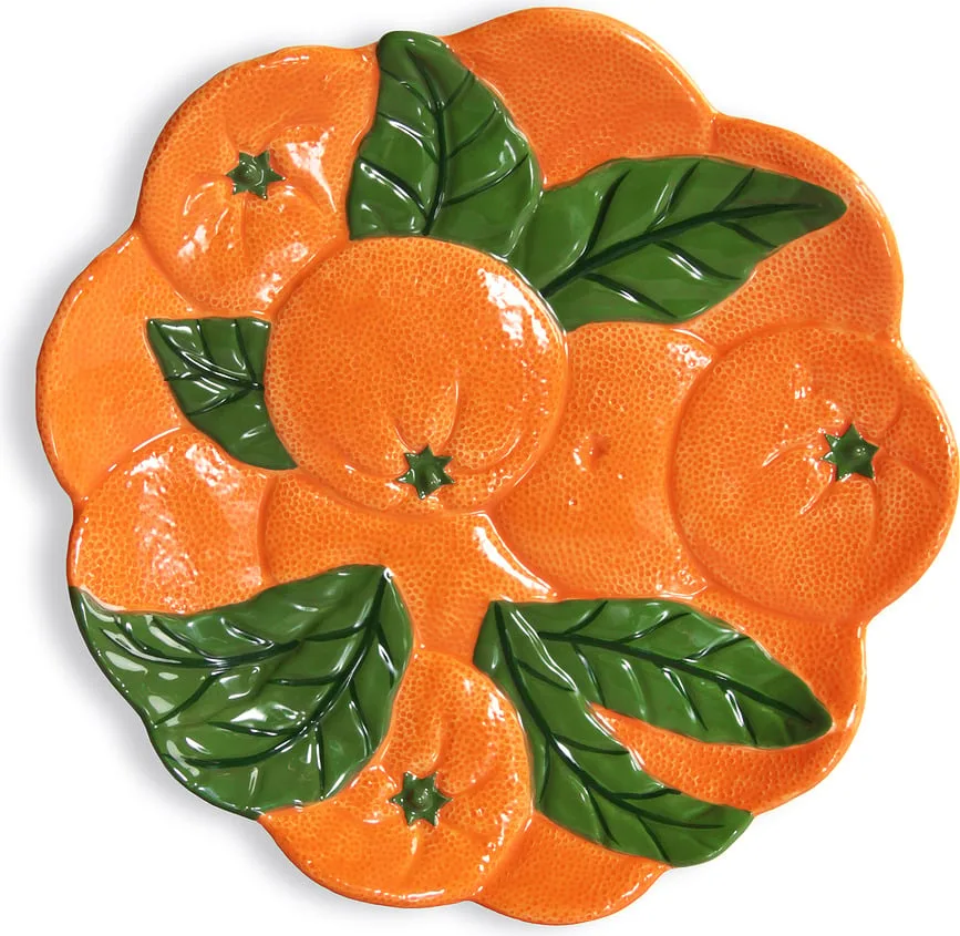 Блюдо сервировочное &K Amsterdam Orange, круглое, керамика, 23,5 см, разноцветное