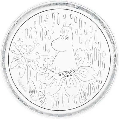 Блюдо сервировочное Arabia Finland Muminki, круглое, стекло, 15,5 см, прозрачное