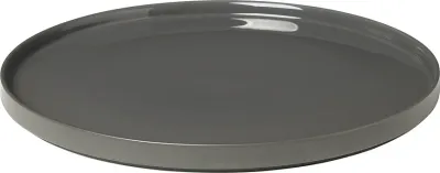 Блюдо сервировочное Blomus Pilar, овальное, керамика, 32 32 см, серое