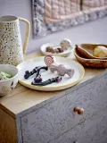 Блюдо сервировочное Bloomingville Mylie, круглое, каменная керамика, 23 см — фото 1