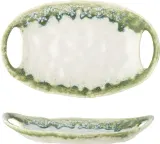 Блюдо сервировочное Bloomingville Prim, овальное, каменная керамика, 13,5 22 см, зелёное — фото 3