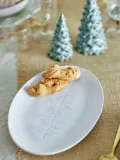 Блюдо сервировочное Bloomingville Winter, овальное, каменная керамика, 21 31 см, бежевое — фото 2