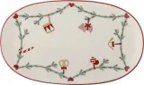 Блюдо сервировочное Bloomingville Yule, овальное, каменная керамика, 23 38,5 см, бежевое — фото 3