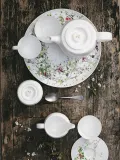 Блюдо сервировочное Rosenthal Brillance Tajemniczy Ogrod, круглое, костяной фарфор, 32 см, белое — фото 2