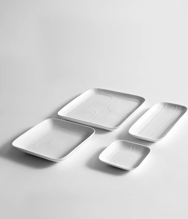 Блюдо сервировочное Covo Opti, прямоугольное, фарфор, 12,5 25 см