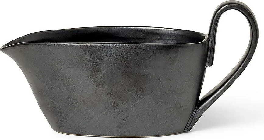 Соусник Ferm Living Flow, 300 мл, фарфор, чёрный