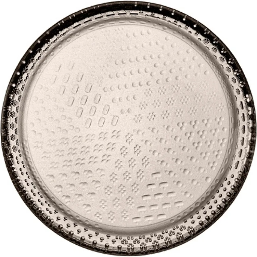 Тарелка обеденная Iittala Tundra, стекло, 15,4 см, коричневая