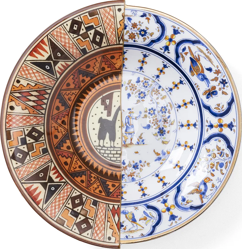 Тарелка глубокая Seletti Hybrid New Era, костяной фарфор, 25,4 см