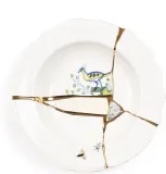 Тарелка глубокая Seletti Kintsugi, фарфор, 22 см — фото 1