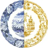 Тарелка глубокая Seletti Sofronia, костяной фарфор, 25,4 см, разноцветная — фото 1
