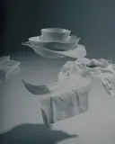 Набор глубоких тарелок Serax e Perfect Imperfection, 6 предметов, костяной фарфор, овальные, 18,5 21,5 см, белые — фото 4