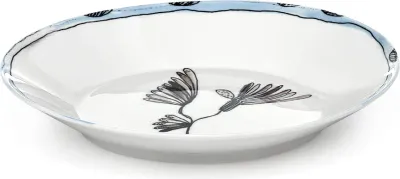 Набор глубоких тарелок serax e midnight flowers, 2 предмета, костяной фарфор, синие · арт. fabr B9223112-719