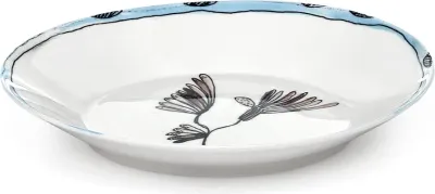 Набор глубоких тарелок serax e midnight flowers, 2 предмета, костяной фарфор, синие · арт. fabr B9223114-403