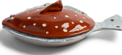 Тарелка обеденная &K Amsterdam Plaice, каменная керамика, овальная, 21 29,5 см, коричневая