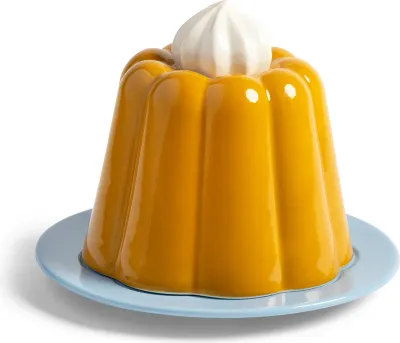 Тарелка обеденная &K Amsterdam Pudding, каменная керамика, 17 см, жёлтая