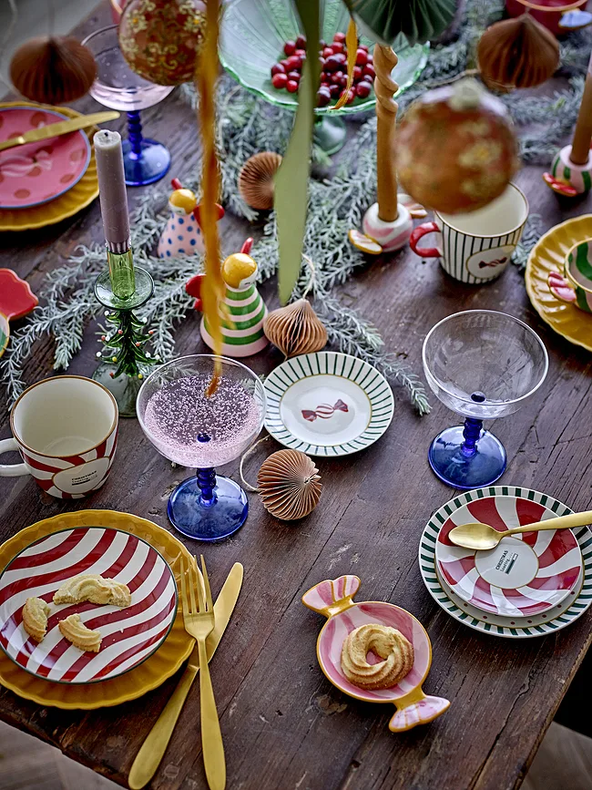 Набор десертных тарелок Bloomingville Yule, 2 предмета, каменная керамика, 12,5 см, бежевые