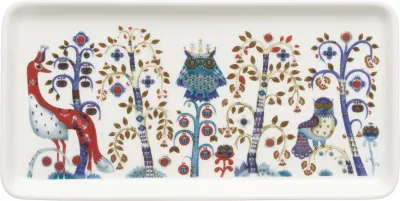 Тарелка сервировочная Iittala Taika, фарфор, овальная, 24,3 12,2 см, разноцветная