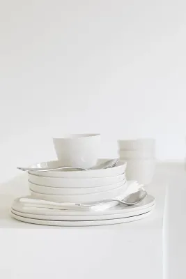 Набор закусочных тарелок Serax Cena, 4 предмета, фарфор, 14 см, белые · арт. fabr B4021014