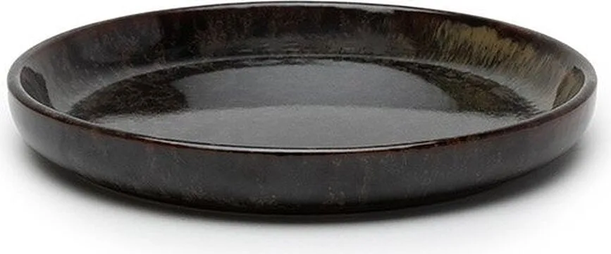 Набор закусочных тарелок Serax Surface, 4 предмета, каменная керамика, 16 см, серые