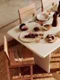 Тарелка обеденная Ferm Living Erena, каменная керамика, 29 см, бежевая — фото 7