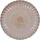 Тарелка обеденная House Doctor Scallop, каменная керамика, 26 см, розовая — фото 1