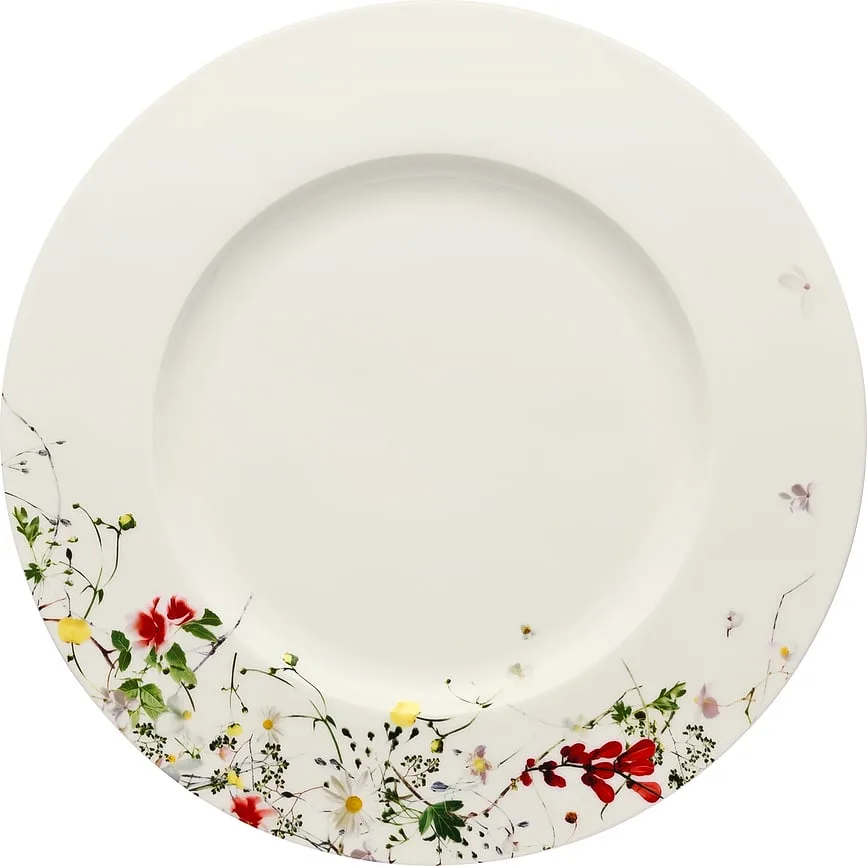 Тарелка обеденная Rosenthal Brillance Tajemniczy Ogr d, костяной фарфор, 28 см, белая