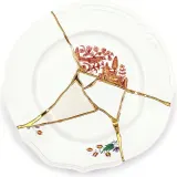 Тарелка обеденная Seletti Kintsugi 1, фарфор, 27 см — фото 1