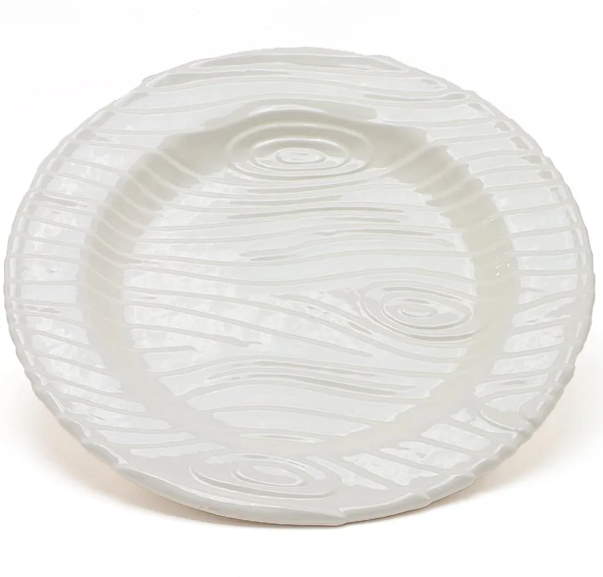 Тарелка обеденная Seletti Wood Ware, фарфор, 33 см, белая
