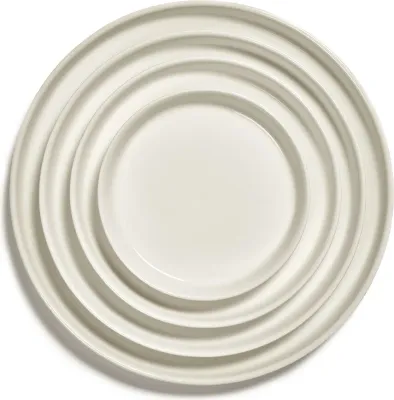 Набор обеденных тарелок Serax Cena, 4 предмета, фарфор, 26 см, белые · арт. fabr B4021017