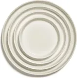 Набор обеденных тарелок Serax Cena, 4 предмета, фарфор, 26 см, белые · арт. fabr B4021017 — фото 1