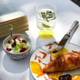 Набор закусочных тарелок &K Amsterdam Lemon Twig, 4 предмета, каменная керамика, 21 см, разноцветные — фото 4