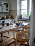Набор закусочных тарелок Bloomingville Elanor, 3 предмета, каменная керамика, 21 см, чёрные — фото 2