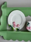 Тарелка закусочная Bloomingville Berrie, каменная керамика, 20,5 см, розовая — фото 2