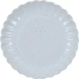 Тарелка закусочная House Doctor Scallop, каменная керамика, 20 см, синяя — фото 1