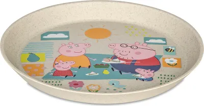 Тарелка обеденная Koziol Connect Swinka Peppa, пластик, 20,5 см, бежевая