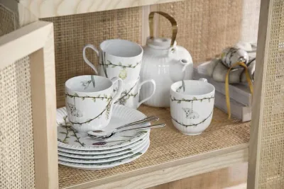 Тарелка закусочная K hler Hammersh i Spring, фарфор, 22 см